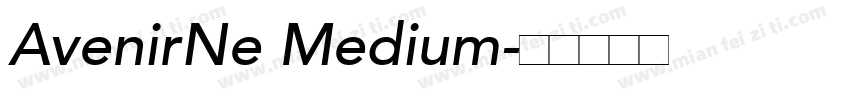 AvenirNe Medium字体转换